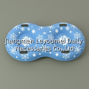 Tube à neige gonflable pour 2 personnes, 67x36 pouces, PVC 400 microns, adapté aux adultes et aux enfants, avec poignées antidérapantes, cadeaux amusants pour l'hiver pour les enfants et les adultes - Product Image 6