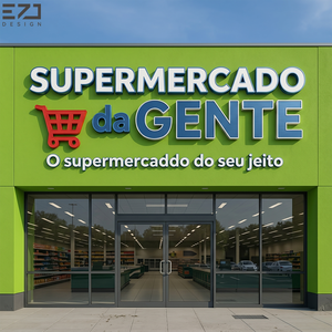 Letras LED 3D Luminosas EZD con Iluminación Frontal, Letrero Metálico para Exteriores para <span class=keywords><strong>Farmacias</strong></span>, Supermercados, Tiendas Minoristas, Ladenschild - Product Image 1