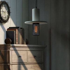 Lámpara Colgante de Cemento de Estilo Wabi-Sabi, Moderna, Nórdica, Minimalista, Creativa para Dormitorio, Comedor, Bar - Product Image 4