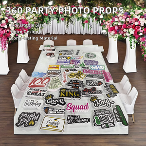 Accesorios para Fotomatón de Espuma de PVC de 360 Grados para Navidad, Cumpleaños y Bodas - Estilos Vintage, Modernos y Clásicos - Product Image 2