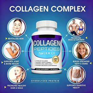 Cápsulas AURA 90, Péptidos de Colágeno Hidrolizado Tipo I, II, III, V y X con Vitamina C y Ácido Hialurónico para una Piel Radiante - Product Image 5