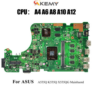 มาเธอร์บอร์ดแล็ปท็อป X555QG สำหรับ <span class=keywords><strong>Asus</strong></span> VivoBook เมนบอร์ดโน้ตบุ๊ก X555QG K555Q A555Q X555Q พร้อม A6 A4 A8 A10ซีพียู A12 100% ทดสอบดี - Product Image 2
