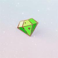 Pin de Esmalte Personalizado con Diamantes, Chapado en Oro, para Decoración de Mochilas, Regalo