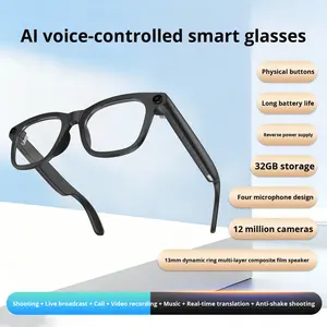 Traducción Inteligente con IA para Gafas, Grabación <span class=keywords><strong>de</strong></span> Fotos y Vídeos <span class=keywords><strong>de</strong></span> 1200W, Micrófono Dual con Reducción <span class=keywords><strong>de</strong></span> Ruido, Transmisión en Vivo - Product Image 5