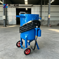 Machine de sablage portable avec réservoir de 200L pour laboratoire dentaire et bijouterie
