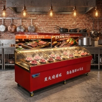 Enfriador de Escalera de Doble Temperatura Mecánico/Digital con Enfriamiento por Aire, de Acero Inoxidable, 220V, para Restaurantes y Buffets Chinos
