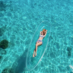 Kayak transparent Miico pour 2 personnes en polycarbonate - Canoë transparent pour excursions aquatiques panoramiques, photographie et loisirs - Product Image 3