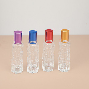 Botella de vidrio con roll-on para aceite esencial de melón amargo, 10 ml, cilindro portátil para muestras con bolas de acero, superficie transparente, envase cosmético - Product Image 2