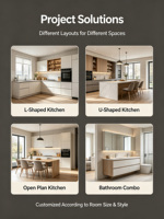 Meubles de cuisine et portes de placard en chêne massif modernes sur mesure, personnalisation complète de la maison, armoires de base
