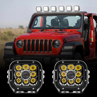 Luz de Trabajo LED Láser de Alta Potencia de 5 Pulgadas, Chip de Marca, Foco Antiniebla para Conducción Todoterreno, Lámpara Auxiliar para Parachoques de Camiones, Tractores y 4x4