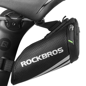 Sacoche de selle portable multifonctionnelle réfléchissante C28 en nylon pour VTT et vélos de route 6,5x15,5x5cm B0042 - Product Image 2
