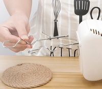 Vente en gros de batteur à oeufs électrique haute puissance en acier inoxydable mélangeur de nourriture multifonctionnel ménager accessoire de crochet à pâte Mini Handheld