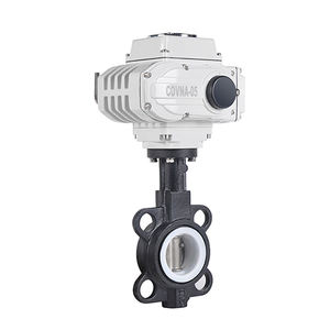 Vanne papillon motorisée électrique COVNA DN150 PN16 6 Volts avec actionneur électrique de type Wafer et revêtement en PTFE pour le contrôle du débit d'eau - Product Image 2