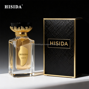 Wholesale 50ml 100ml Luxury Glass Perfume Bottle Custom Empty Fragrance Spray Container with Elegant Flower Lid and <b>Box</b> - Product Image 3