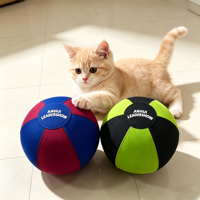 Ballon en nylon imperméable de 10 à 40 pouces pour chiens, chats, chevaux, entraînement en plein air et activités de jeu, ballon interactif pour le dressage
