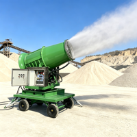 Canon à brouillard industriel puissant à forte force de vent, brume micronique pour la suppression de la poussière et la purification de l'air