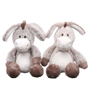 Sáng Tạo Tùy Chỉnh 25Cm Mềm Donkey Đồ Chơi Sang Trọng Sống Động Như Thật Dễ Thương Động Vật Đồ Chơi Nhồi Bông Với PP Bông Điền Có Sẵn Màu Xám/Nâu Cho Trẻ Em - Product Image 1