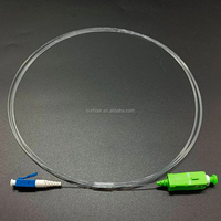 Kabel Patch Cord Serat Optik LC UPC/APC Transparan Tak Terlihat untuk Perkabelan Dalam Ruangan FTTH Jaringan 4G/GSM/GPRS/WIFI