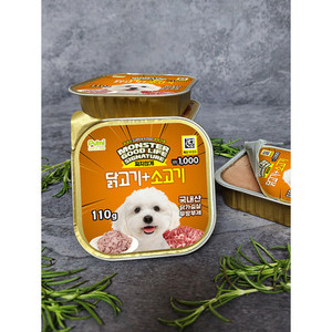 อาหารแห้งไก่และเนื้อวัว110กรัมสำหรับสัตว์เลี้ยงสัตว์ประหลาดมีชีวิตที่ดีสต็อกกระป๋องสำหรับสุนัข - Product Image 1