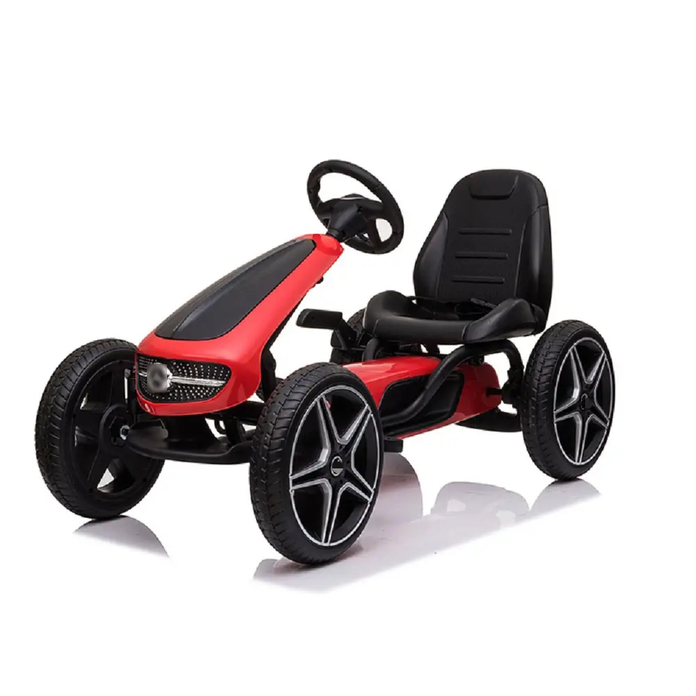 Rumah Mainan Pedal Mobil untuk Anak Laki-laki, Rumah Mainan Pedal Mobil Balap Kecepatan Sportif Aman 4 Roda