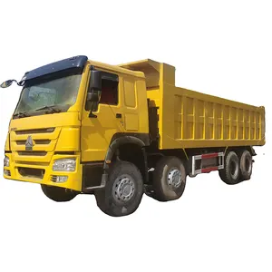 Dar Es Salaam Port Sinotruck Howo 8x4 kullanılmış damper kamyon 40 ton 12 tekerlekli damperli Howo kamyon özel teklif