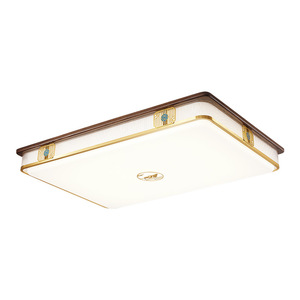 Chinese Style <b>Ceiling</b> <b>Light</b> Walnut Wood Led Living Room Bedroom Main <b>Light</b> Three Color Dimming Stepless Dimming - Product Image 4