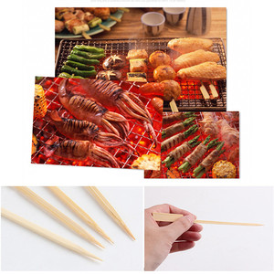Bambus pastel cepillo barbacoa <span class=keywords><strong>Kebab</strong></span> venta manija de bambú de cóctel de bambú de comida recoge Teppo palos para Kabob - Product Image 4