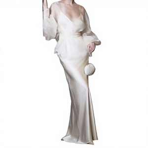 Robe de bal Sharon Said SF257 Rouge Dubaï Sexy Asymétrique à une épaule en dentelle, longueur ras du sol, coupe Empire, à sequins, coupe trapèze, motif floral, pour mariage et soirée - Product Image 4