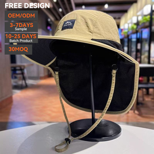 Custom Logo Outdoor <b>Bucket</b> <b>Hat</b> Cotton Fishing Sun <b>Hat</b> Foldable Travel Hiking Casual Summer Soft Premium Quality <b>Men</b> <b>Bucket</b> <b>Hat</b> - Product Image 2