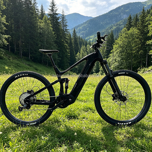 Bicicleta de Suspensión Completa de Fibra de Carbono Em10 29er 12 Velocidades, Bicicleta de Montaña M560 500w 48v con Batería de Litio, E-mtb Em10 (m6100/12s+m560/500w) - Product Image 1