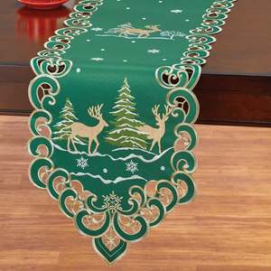<span class=keywords><strong>Mantel</strong></span> de <span class=keywords><strong>Navidad</strong></span> de vela <span class=keywords><strong>azul</strong></span> con bordado y recortes - Product Image 5