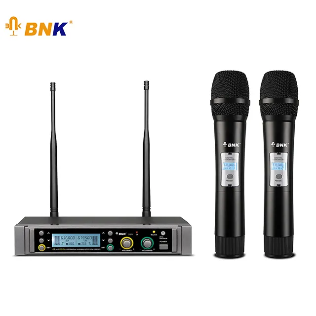 BNK профессиональная двухканальная система караоке, UHF, беспроводной микрофон CE5