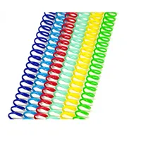 6-50mmm काले सफेद स्पष्ट लाल हरे, पीले, नीले A4 A5 नोटबुक बाध्यकारी सर्पिल प्लास्टिक का तार