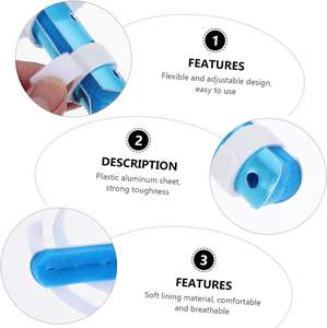 Anthrive โฟมเบาะปฐมพยาบาลอลูมิเนียมอัลลอยด์ทางการแพทย์นิ้วมือ Splints นิ้วหัวแม่มือ Splint สําหรับหักเจ็บนิ้วมือเสถียรภาพ - Product Image 2