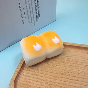 Jouets anti-stress squishy en PU, pain réaliste, petits pains vapeur imprimés lapin mignon, à remontée lente, jouets doux pour enfants, vente en gros - Product Image 6