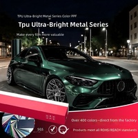 Film de protection de voiture en TPU brillant de la série métallique ultra brillante, film de changement de couleur de voiture, autocollant pour carrosserie complète avec effet de paillettes métalliques