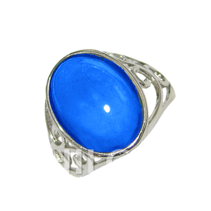 Anillo de humor de joyería de cambio de color con ajuste de bisel Estilo clásico - Product Image 1