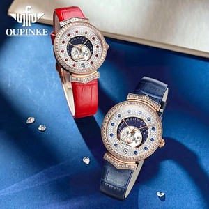 OUPINKE 3218 Women's Watch Fashion Luxury Diamond Calendar Quartz Watch For Women Deep Waterproof Original Dress <b>Hand</b> <b>Clock</b> - Product Image 3