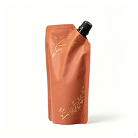 Pochettes à bec verseur personnalisées certifiées, imprimées, haute barrière, emballage laminé sûr et frais, pour jus de fruits de qualité supérieure