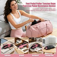 Poignée multifonctionnelle pour bandes de résistance à pédale, appareil de yoga et d'exercices abdominaux, corde de traction pour adultes, équipement d'entraînement pour abdominaux, taille, bras, jambes et corps entier