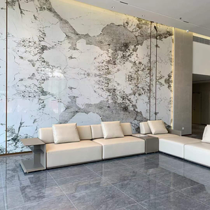 Taikang <strong>Bamboo</strong> Charcoal Wood Fiber Marble Wall Panel PVC Board Slab <strong>Bamboo</strong> Plastic Wall Cladding Wood Veneer Marble Slab - Product Image 2