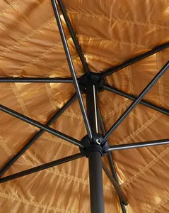 مظلة شاطيء تيكي, مظلة شاطيء 8.2 قدم تيكي من القش مظلة Hula مظلة شمسية نظام فتح مظلة بتصميم عتيق طبيعي
