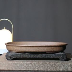 Vasi per Bonsai Yixing Non Smaltati Vaso Ovale Basso - Product Image 1