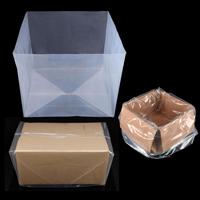 Sac à soufflets transparent en LDPE de qualité alimentaire, à 4 côtés, résistant à l'humidité, à l'huile et aux fuites, pour aliments pour animaux, sauces, confitures, cornichons, liquides et condiments