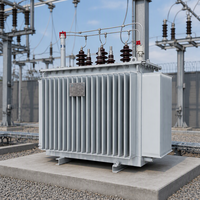 Transformateur de distribution immergé dans l'huile S13, entrée 35 kV, sortie triphasée 400 V, trois enroulements