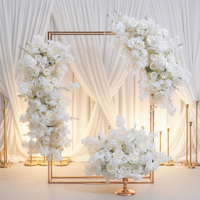 LO-668 Nouvelle Guirlande Florale Artificielle Haut de Gamme Personnalisée en Fausses Fleurs pour Décoration de Fond de Mariage
