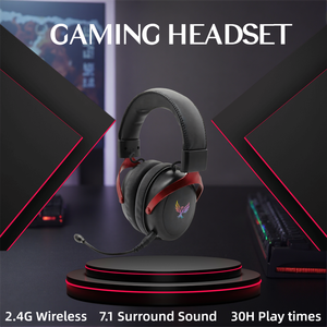 <span class=keywords><strong>Casque</strong></span> de jeu sans fil <span class=keywords><strong>Bluetooth</strong></span> 2,4 G pour e-sport avec éclairage RGB, faible latence, chargement Type-C pour ordinateur portable/<span class=keywords><strong>PC</strong></span>/téléphone - Product Image 2