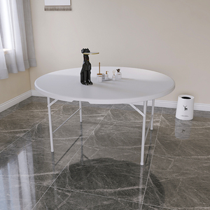 Hot-vente <span class=keywords><strong>10</strong></span> <span class=keywords><strong>personnes</strong></span> <span class=keywords><strong>Table</strong></span> ronde pliante en plastique <span class=keywords><strong>Table</strong></span> en plastique extérieure intérieure polyvalente pour les mariages, les fêtes et les pique-niques - Product Image 2