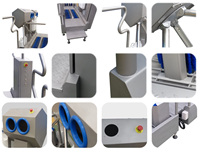 Machine de nettoyage automatique des semelles et des tiges de bottes pour l'hygiène des usines alimentaires, avec fonction de lavage manuel