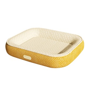 Pet <b>Bed</b> Rectangle Polyester Fiber Fill Dog <b>Bed</b> Four Seasons Cooling Mat Hand Washable - Product Image 5